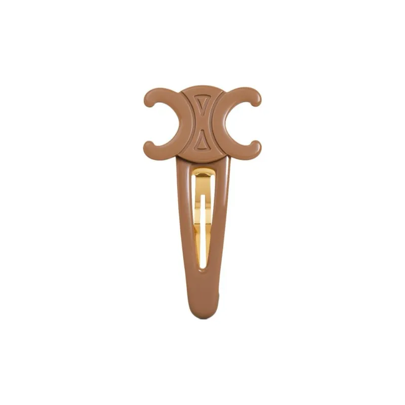 CELINE Hair Clips Women's Brown-0