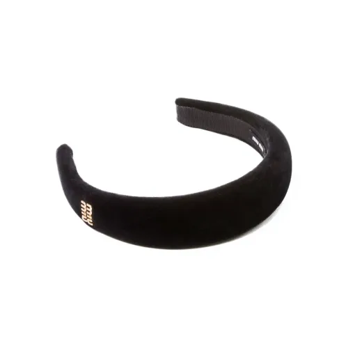 MIU MIU Fabric Headbands Women's Black