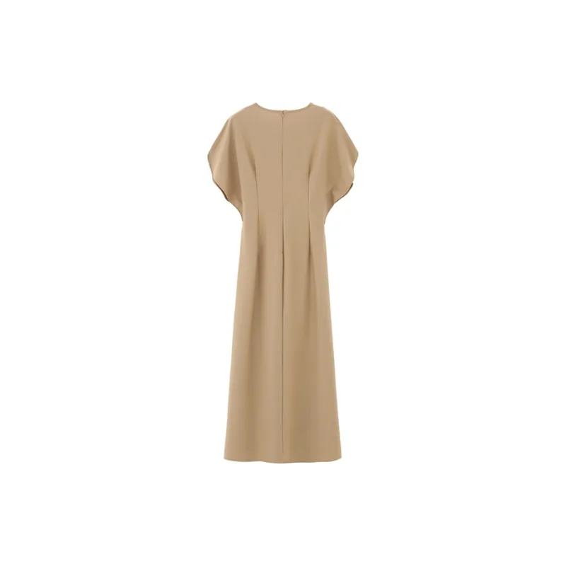 NINE WEST Short Sleeved Dresses Women's Coffee-1