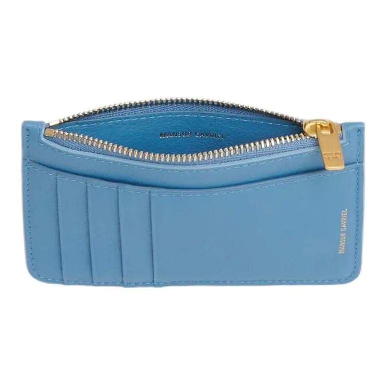 MANSUR GAVRIEL Calfskin Card Holder Women's Lake Blue-2