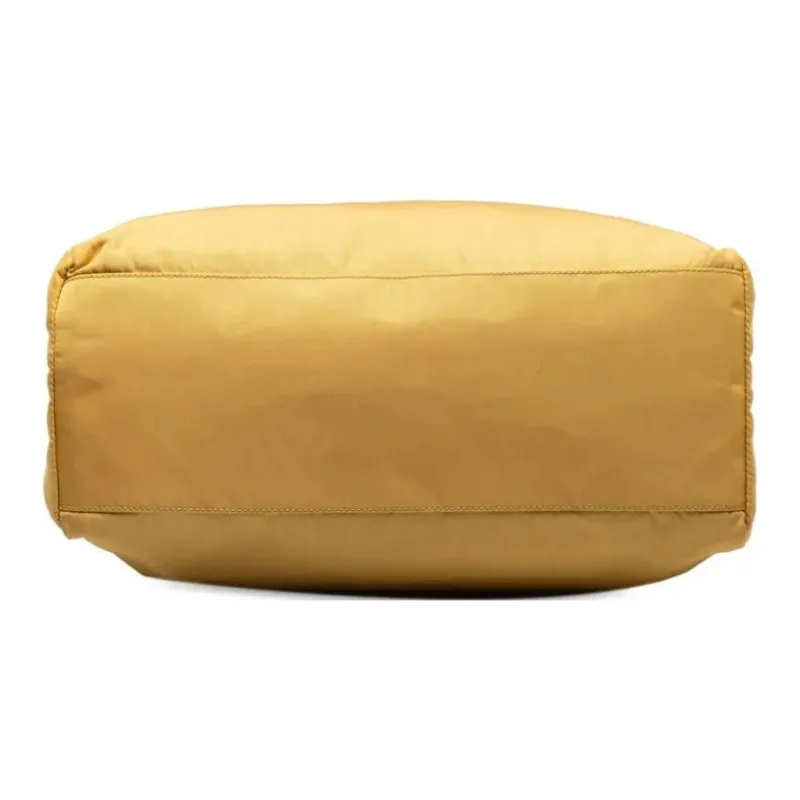 PRADA Nylon One Shoulder Handbags Unisex Banana Yellow-3