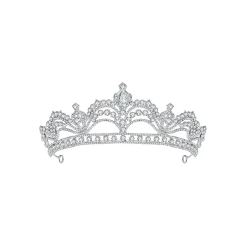 AGOVSKI Copper Alloy+Synthetic Cubic Zirconia Headbands Women's