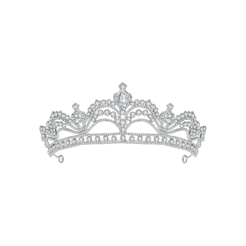 AGOVSKI Copper Alloy+Synthetic Cubic Zirconia Headbands Women's-0