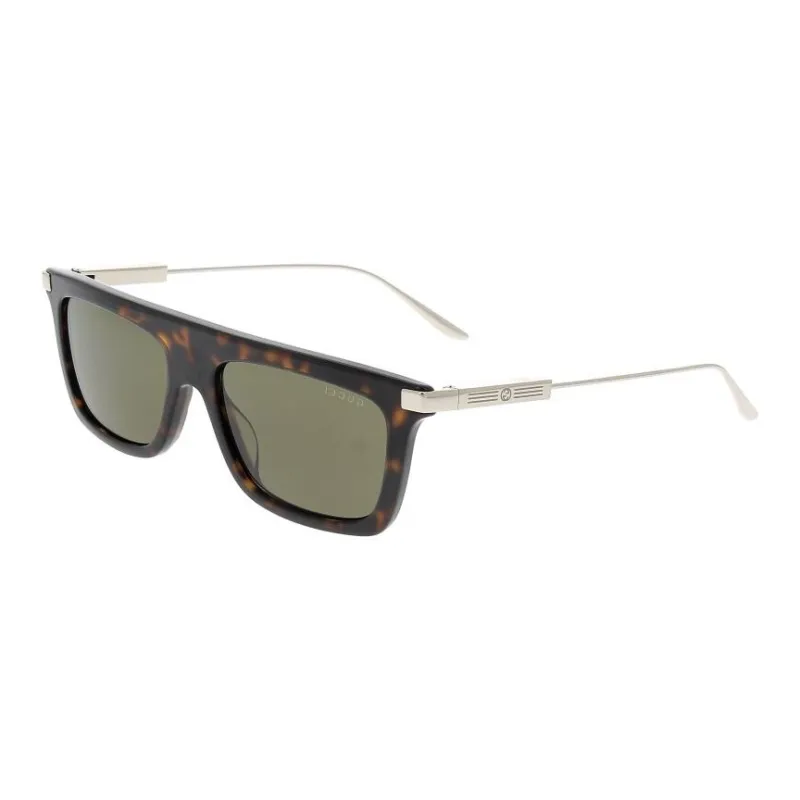 GUCCI Tortoiseshell Rectangle frame Sunglasses-2