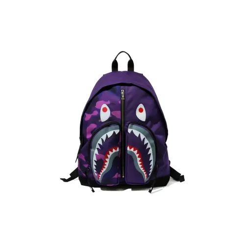 A BATHING APE Bape Backpacks Purple