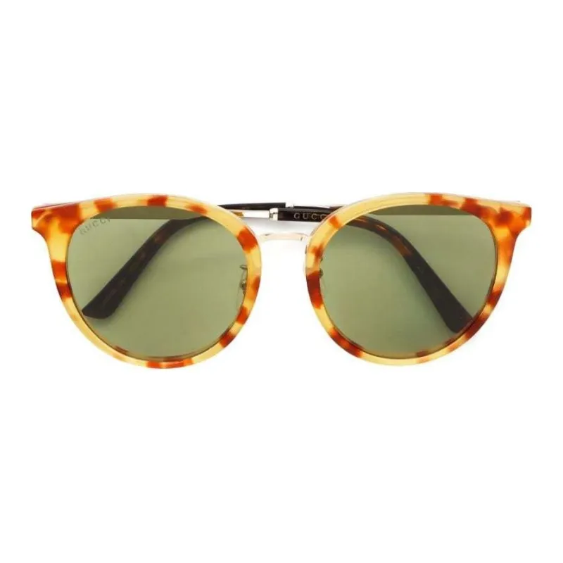 GUCCI 2000 Tortoiseshell Round-frame Sunglasses-1