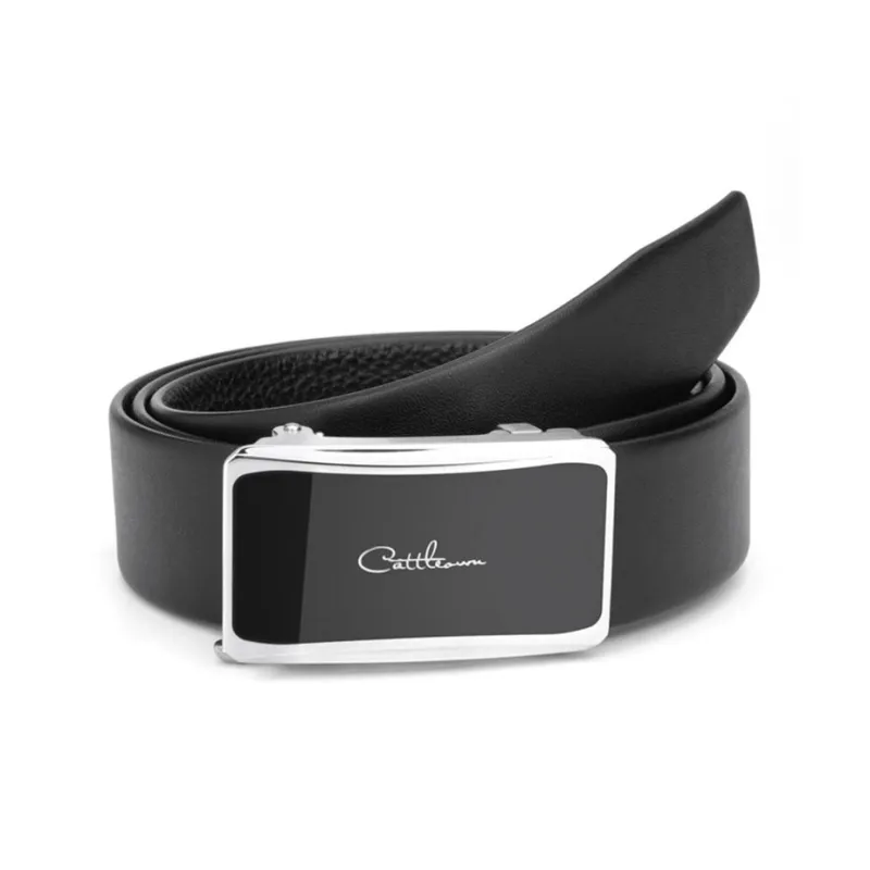 Cows Reign Automatic Buckle Business High End Leather Belts Men's-3