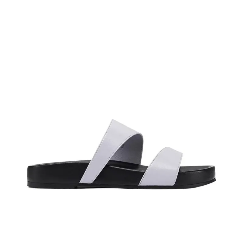 Stuart Weitzman/SW Quiet Slide Slippers Women's Mist Gray-1