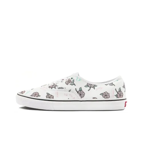 Vans Authentic Skateboard Shoes Unisex Low-Top White/Pink