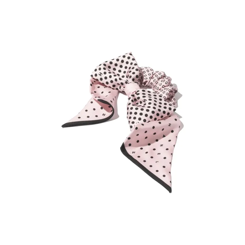 CHANEL Polka Dot Double C Pattern Women's Pink-1
