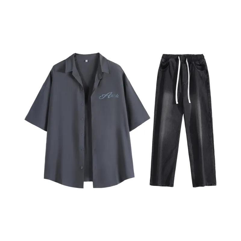 A.X.S.K Shirt Matching Set Unisex-17