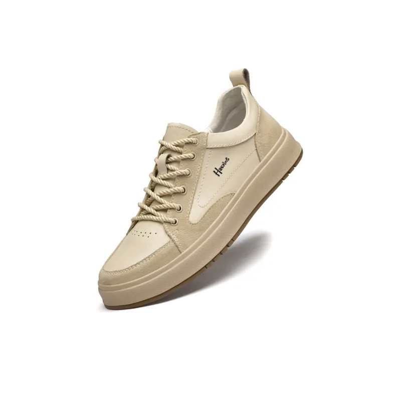 Extravagant Low Top Skateboard Shoes Men's Beige-2