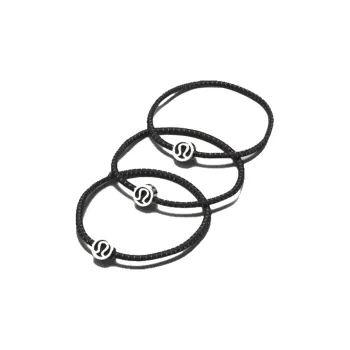 Lululemon   Hair Tie Unisex Black/Silver
