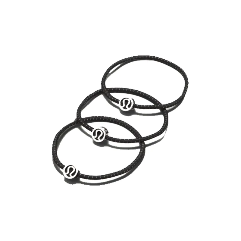 Lululemon   Hair Tie Unisex Black/Silver-0