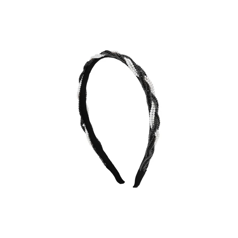 ROYALSASA Very Faux Pearl Headbands Women's-0