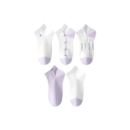 MIIOW No-Show Socks Women's 5 Pack