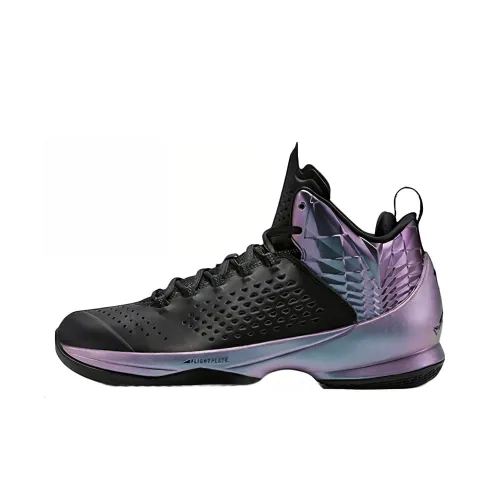 Jordan Melo M11 Basketball Shoes Men Mid-Top Black/Purple