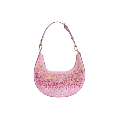 GUESS Faux Leather Shoulder Bag Women's Pink