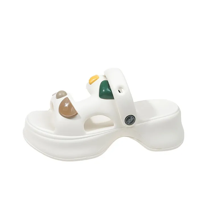 XMISTUO EVA Cut Out Quiet Slide Slippers Women's-7