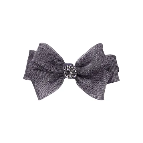 ROYALSASA Silk Chiffon Faux Crystal Hair Clips Women's
