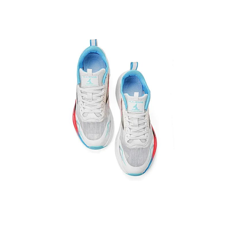HLA JEANS Cushioning Rebound Wear-Resistant Lightweight Breathable Slip-Resistant Low-Top Running Shoes Unisex-9