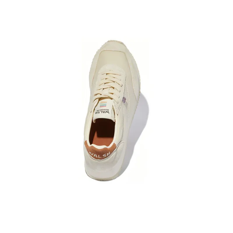 Norman Walsh TDL Cushioning Lightweight Low Top Casual Shoes Unisex White Brown-4
