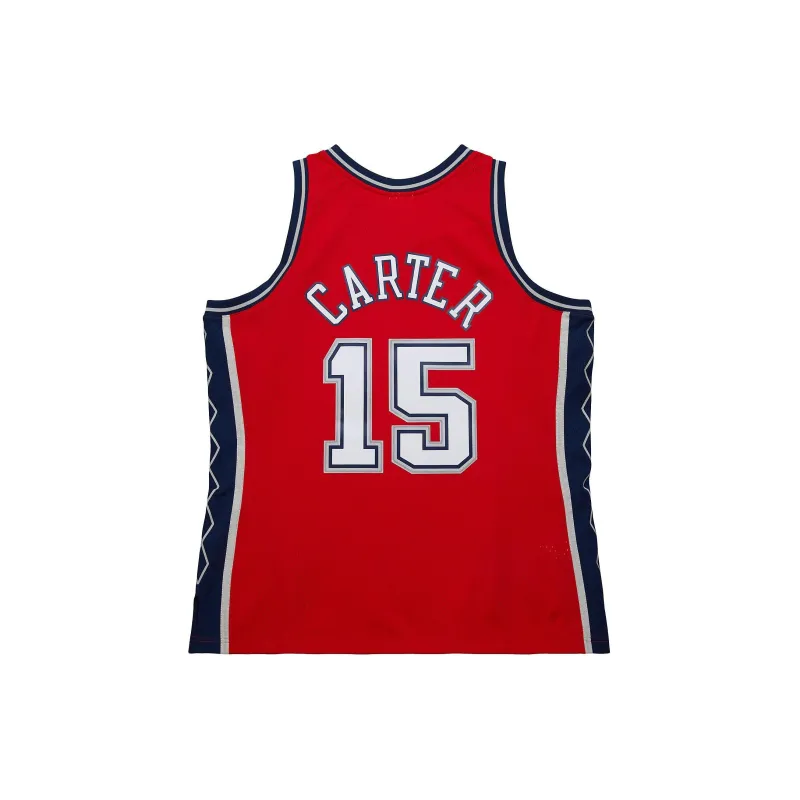 Mitchell & Ness Basketball Jersey SW Fan Edition Carter 2006 07 Season Nets, Carter Size 15 Men's Red-1