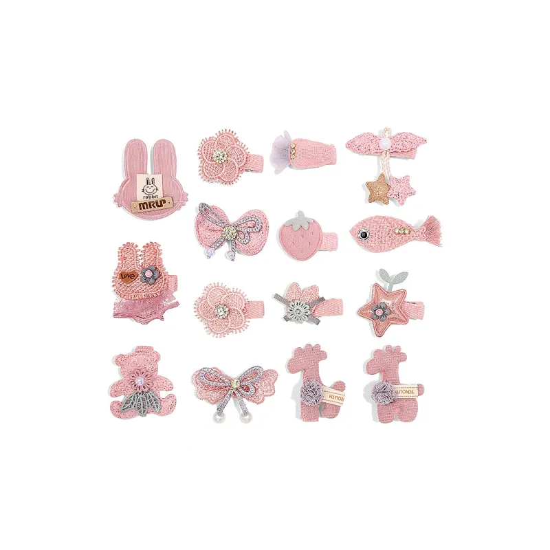 ROYALSASA Fabric Hair Clips Kids'-0