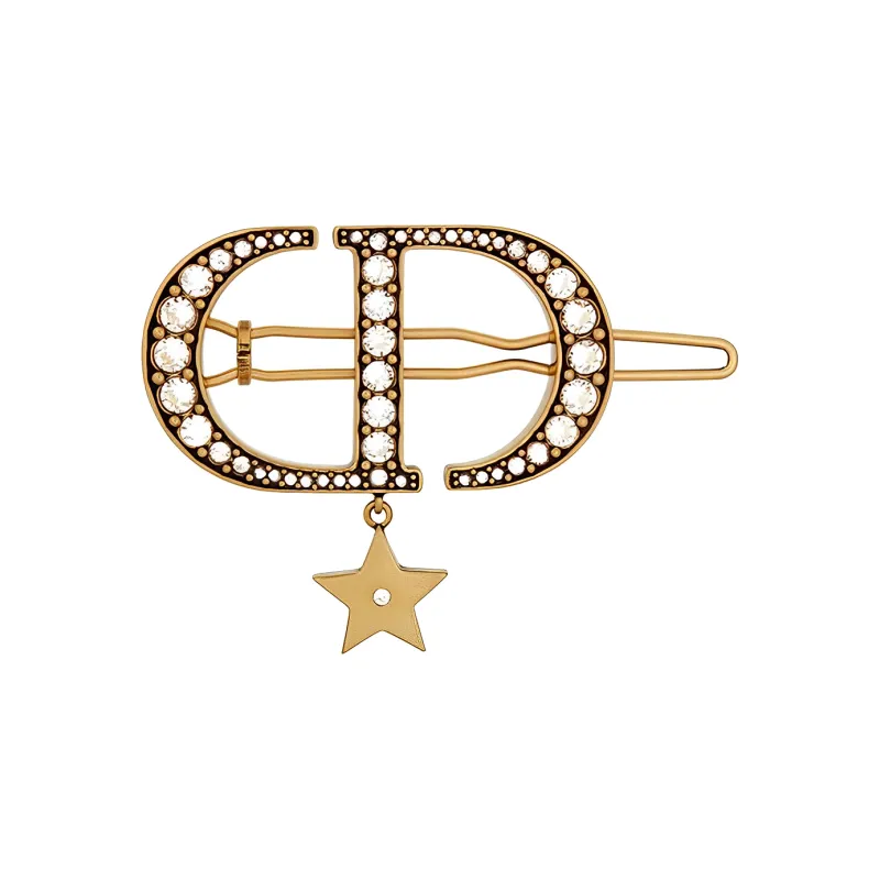 DIOR Hair Clips Women's Gold - POIZON DIOR Hair Clips Women's Gold - POIZON
