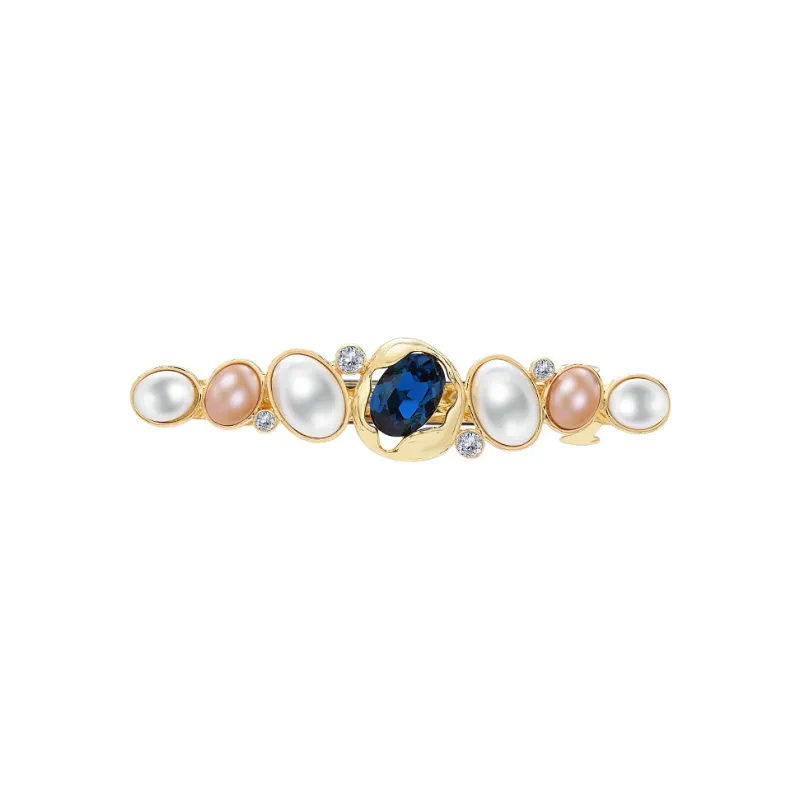 ROYALSASA Alloy, Faux Pearl, Faux Crystal Hair Clips Women's-0