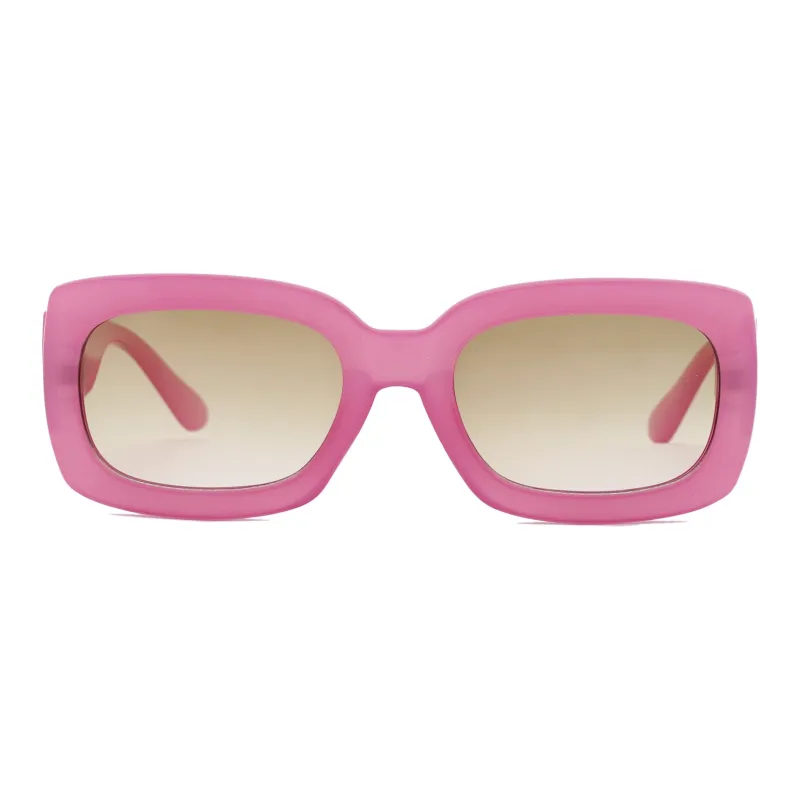 Pair Ponyo PC Square Sunglasses Unisex Pink-1