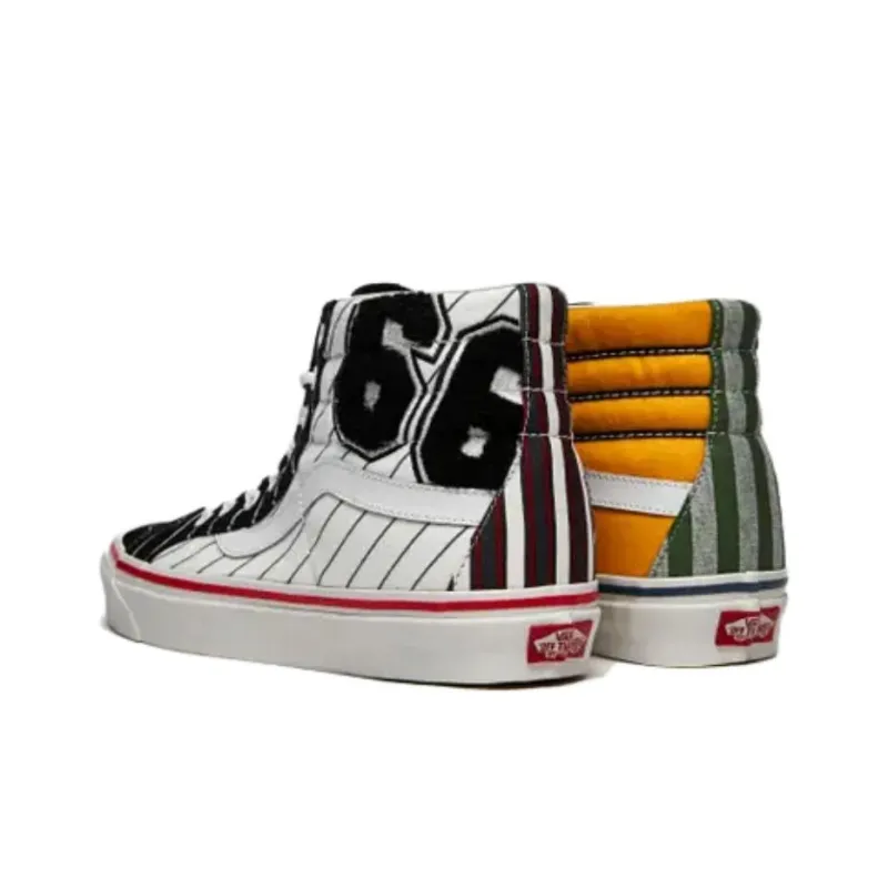 Vans SK8 Hi Black White Red-4