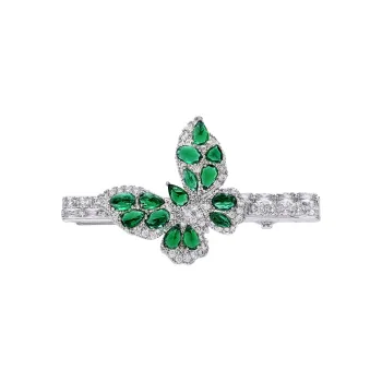 ROYALSASA Alloy, Faux Crystal Hair Clips Women's