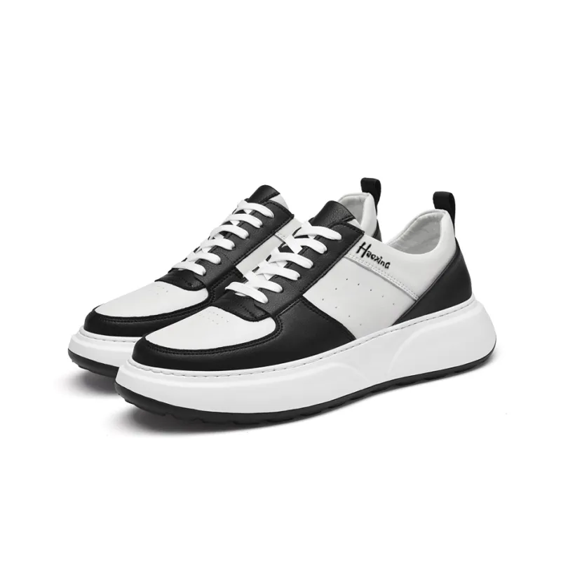 Extravagant Breathable Wear Resistant Cushioning Height Increasing Low Top Skateboard Shoes Men's-3