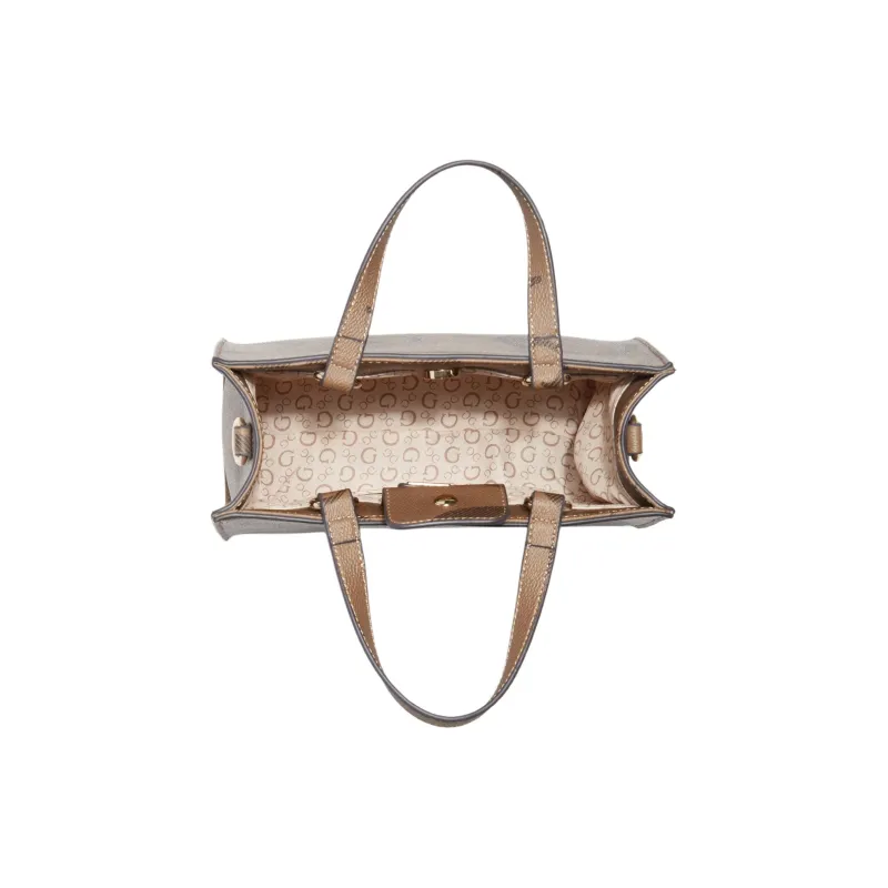 GUESS Faux Leather Handbag Mini Women's Brown-2