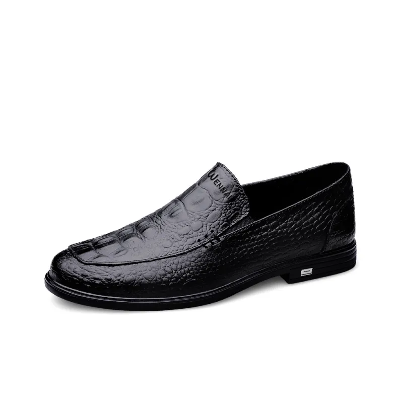Wen Nai Dress Shoes Men Low Top Black-1