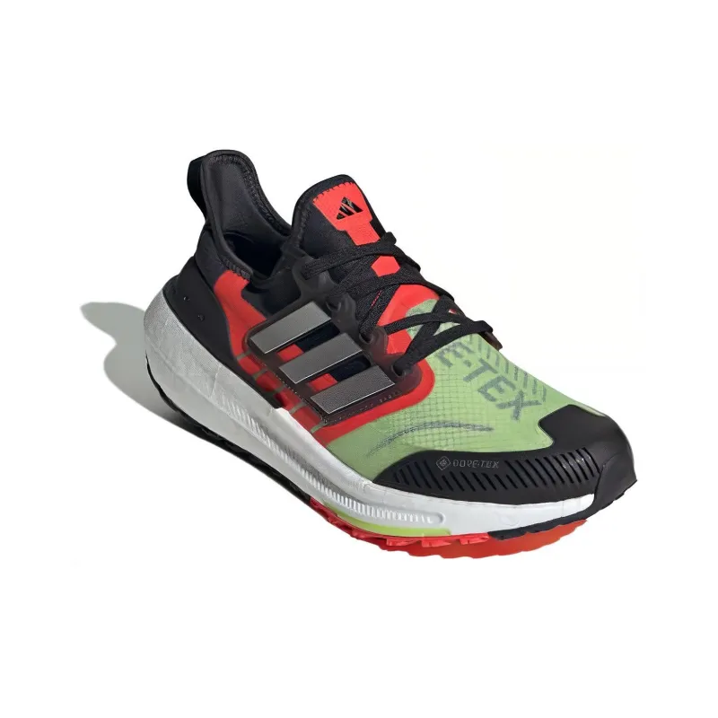 Adidas Ultra Boost Light Gore Tex Core Black Silver Metallic Lucid Lemon-2