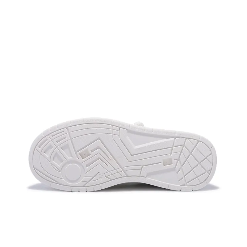 Miss Zhang Slip Resistant Cushioning Wear Resistant Breathable Height Increasing Low Top Skateboard Shoes Women's White-7