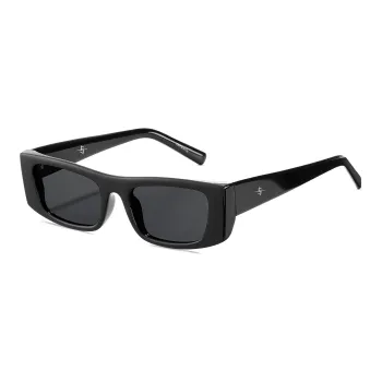ENFANTIN TR/Memory Plastic Rectangular Sunglasses Unisex