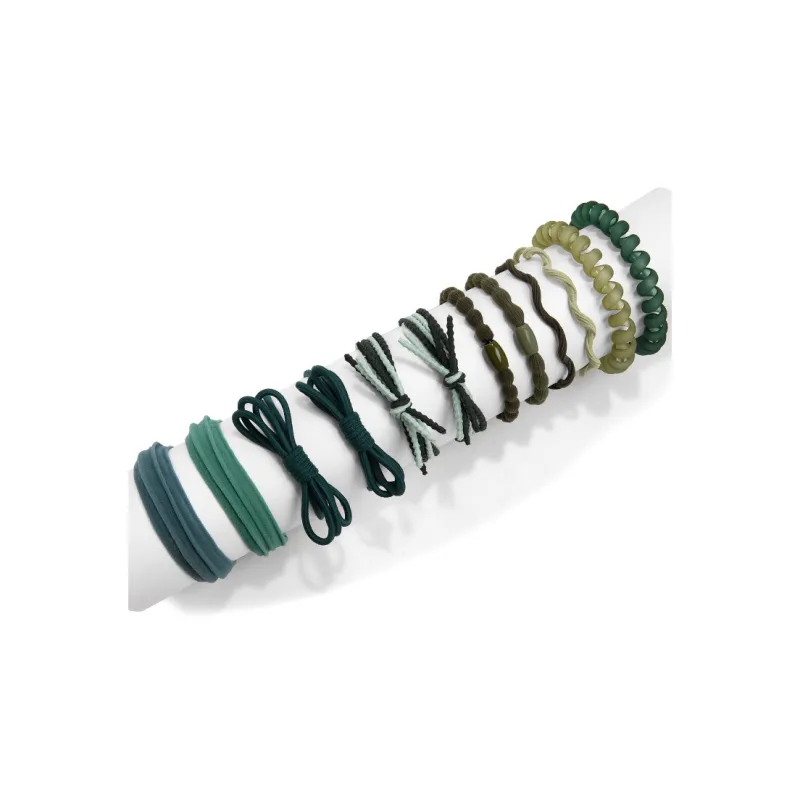 ROYALSASA Hair Ties Women's Green HFS2201006-2