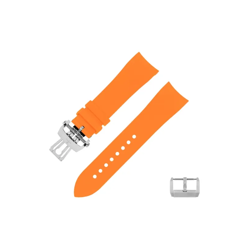VAGENARI Fluoroelastomer Strap Compatible With Baume 50 Seek 5000 Collection 43MM Watch Band Unisex-14