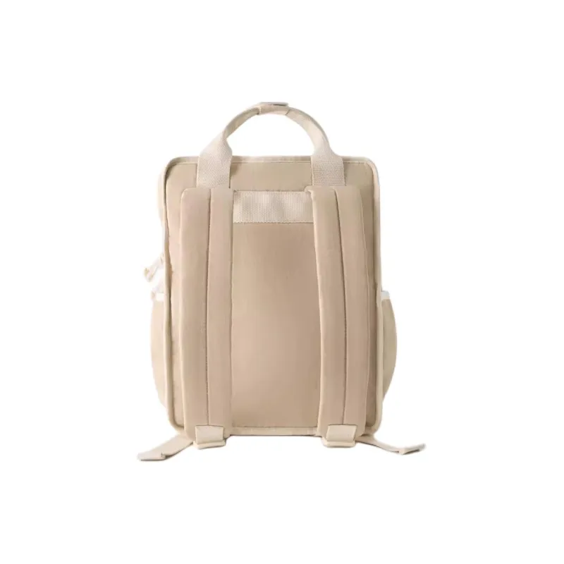 ZARA Polyamide Backpack Regular Women's Light Beige Yellow-3