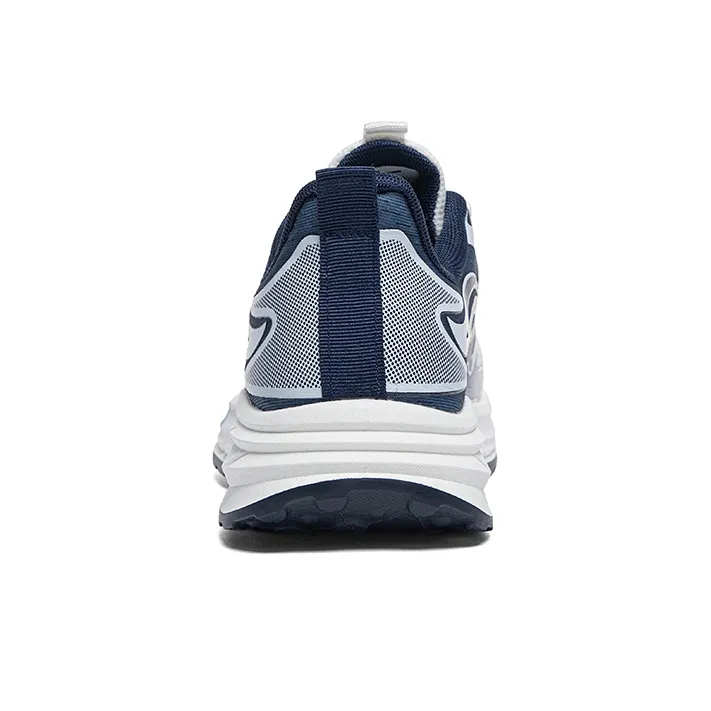 Warrior Running Shoes Wear resistant And Lightweight Low Top Casual Shoes Men's White Dark Blue-3