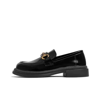 Old Meow Slip on Loafers 3.8cm Women's Black