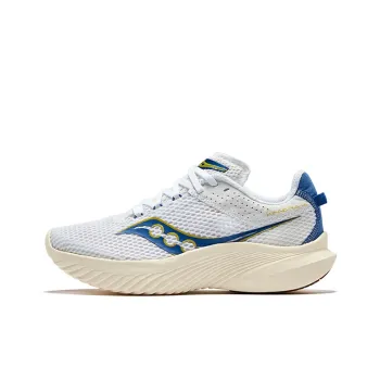 Saucony Kinvara 14 Cushioning Breathable Low-Top Training Running Shoes Women's White Blue