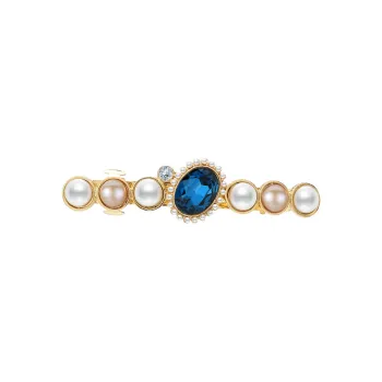ROYALSASA Alloy, Faux Pearl, Faux Crystal Hair Clips Women's