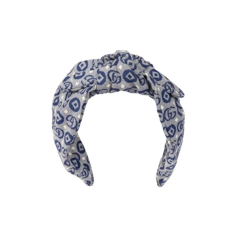 GUCCI Monogram Ruched Headband-1