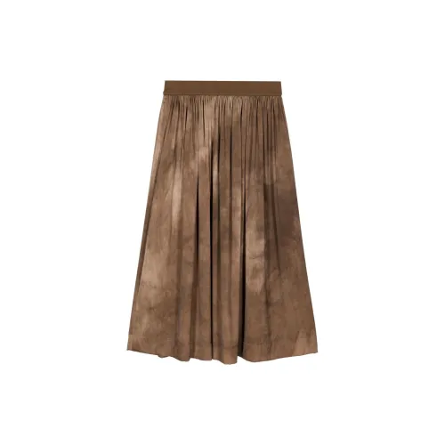 UMA WANG Casual Long Skirts Women's Light Brown