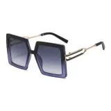 Top Black Bottom Purple Frame Gradient Gray