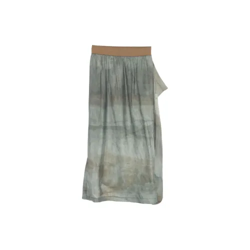 UMA WANG Gusset-detail Tie-dye Maxi Skirt